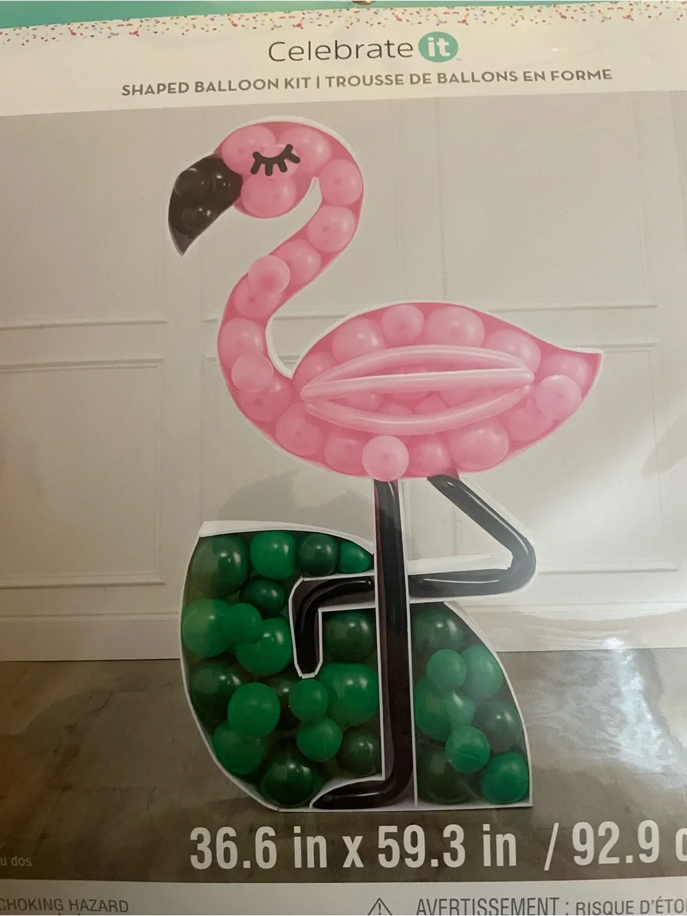 Flamingo shaped ballon kit